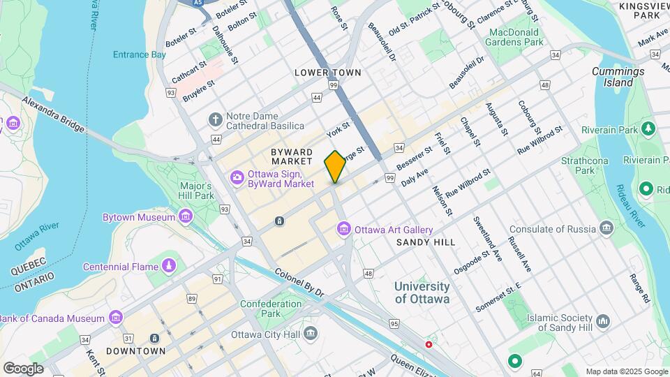 200 Rideau St Map and Location Details