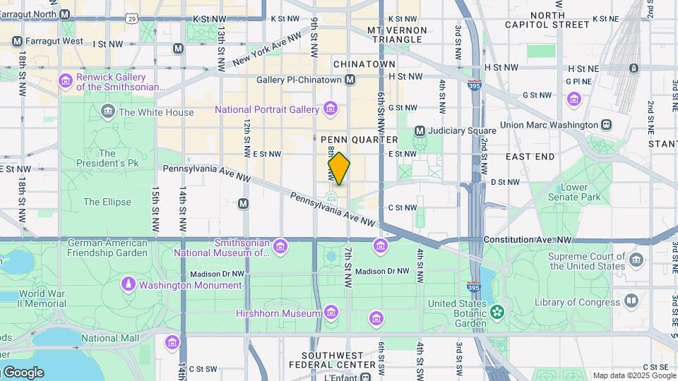 701 Pennsylvania Ave NW Map and Location Details