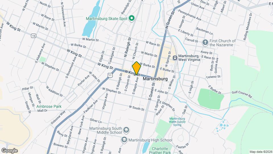 207 S Maple Ave Map and Location Details