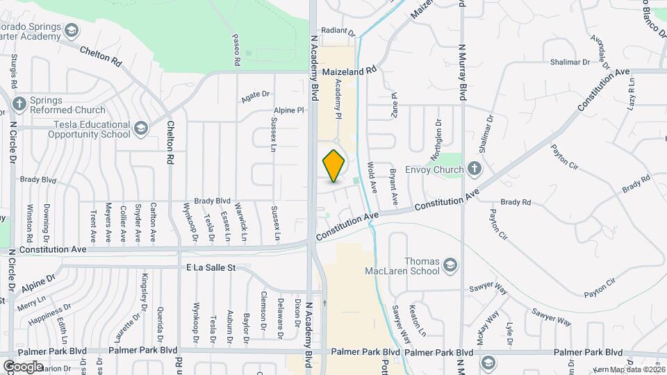 2037 N Academy Blvd Map and Location Details