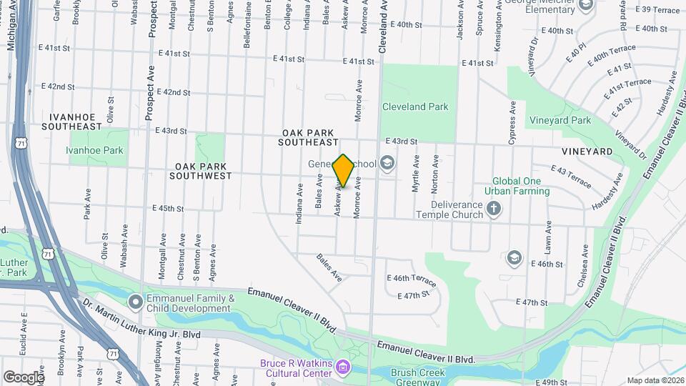 4415 Askew Ave Map and Location Details