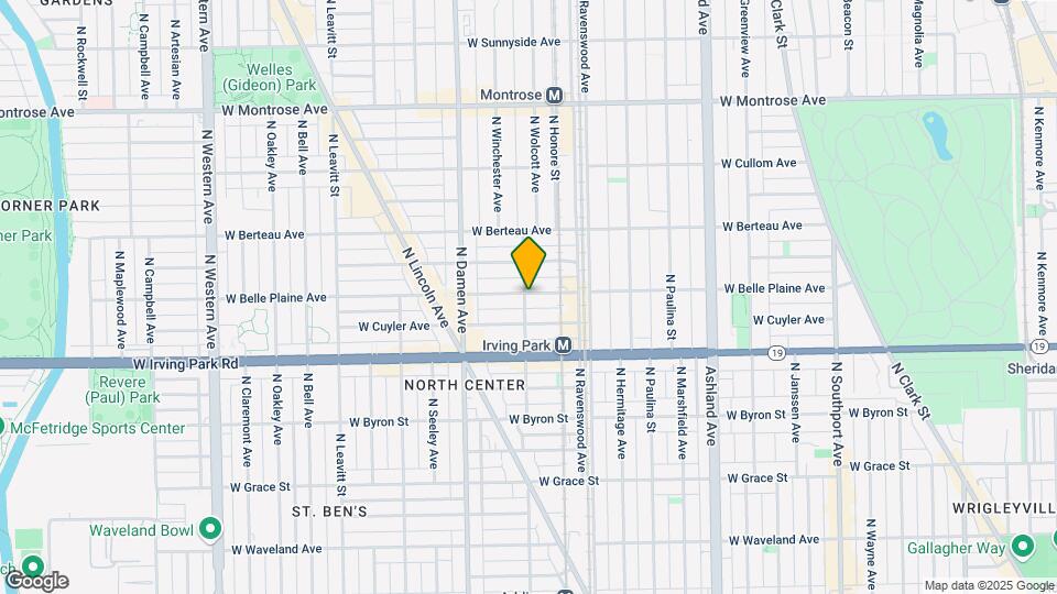 4055 N Wolcott Ave Map and Location Details