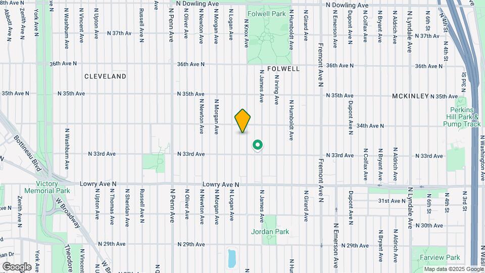 3335 N Knox Ave Map and Location Details