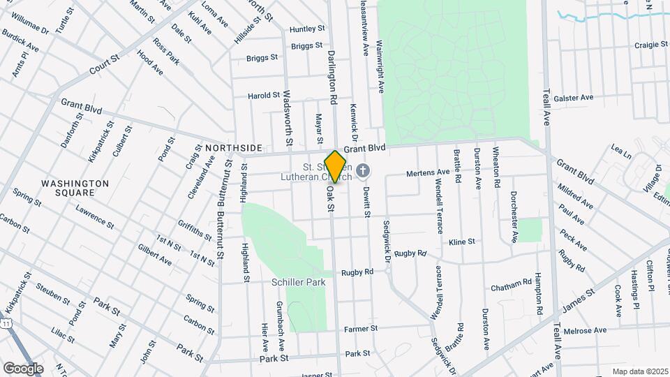 1350 Oak St Map and Location Details