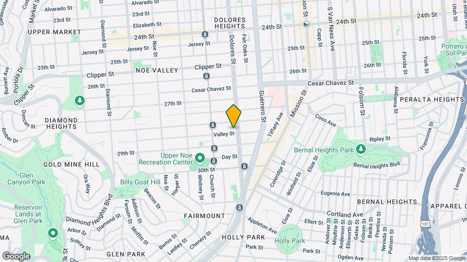 1544 Dolores St-Unit -East Map and Location Details