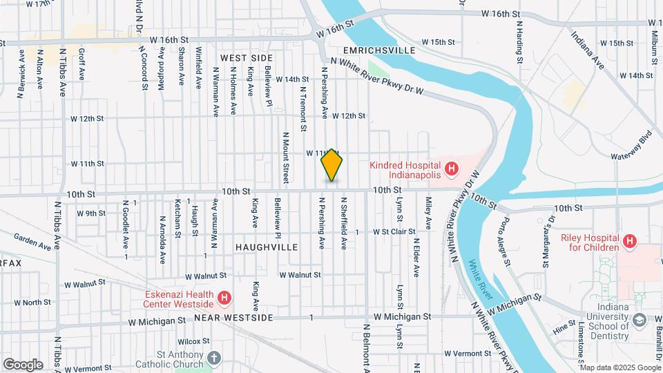 Spacious 2BR Apartment on Westside Map and Location Details