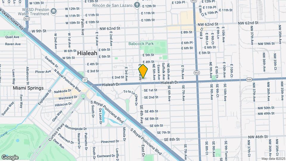 401 Hialeah Dr, Unit 1 Map and Location Details