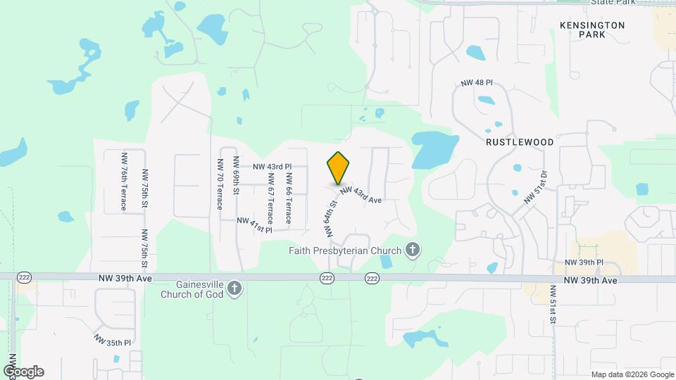 6404 NW 42nd Rd Map and Location Details