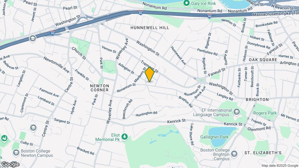 11 Nonantum St, Unit 1 Map and Location Details
