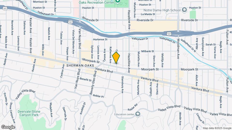 14203 Moorpark St Mapa y Detalles de la Ubicación