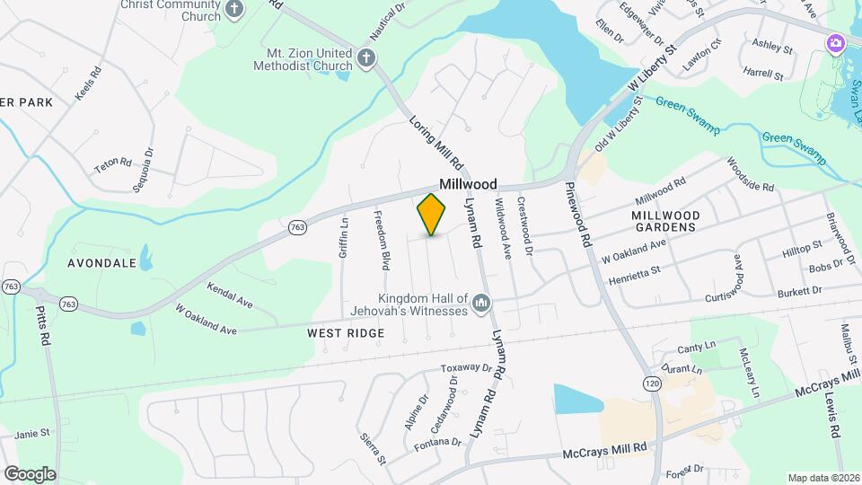 490 Conifer St Mapa y Detalles de la Ubicación