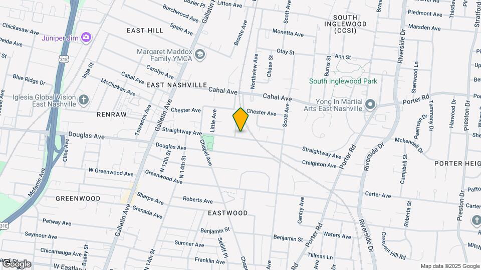 1605 Straightway Ave Map and Location Details