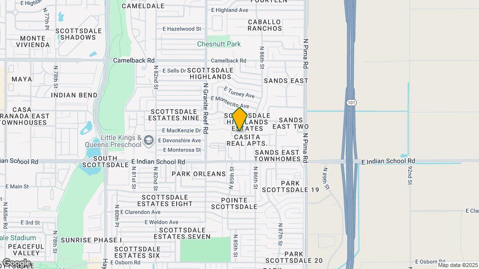 8570 E Indian School Rd Map and Location Details