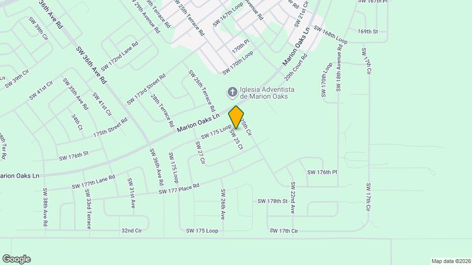 17445 SW 25 Ct Map and Location Details