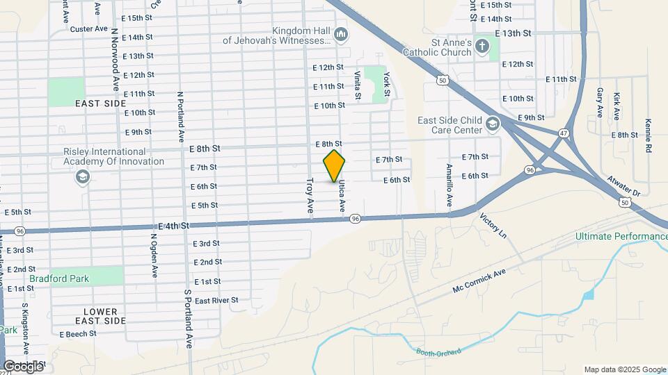 2130 E 6th St Map and Location Details