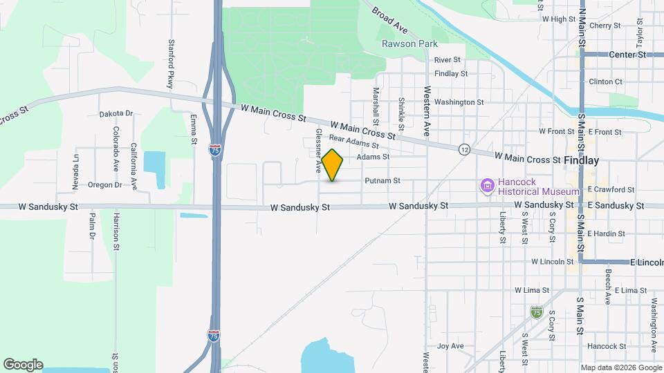 1019 Putnam St Mapa y Detalles de la Ubicación