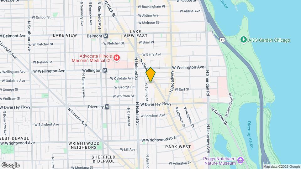 2876-2900 N Clark St Mapa y Detalles de la Ubicación