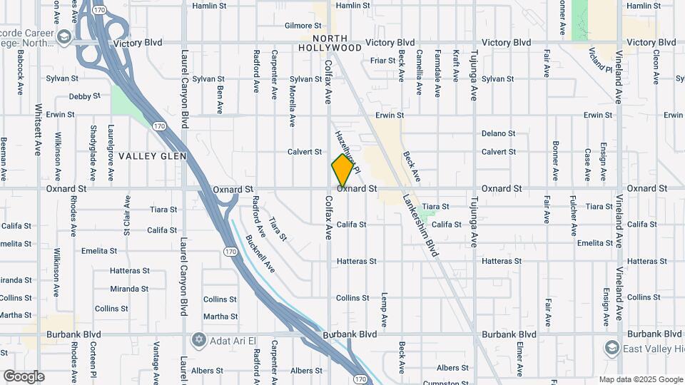 11672 Oxnard St, Unit 11672 Map and Location Details