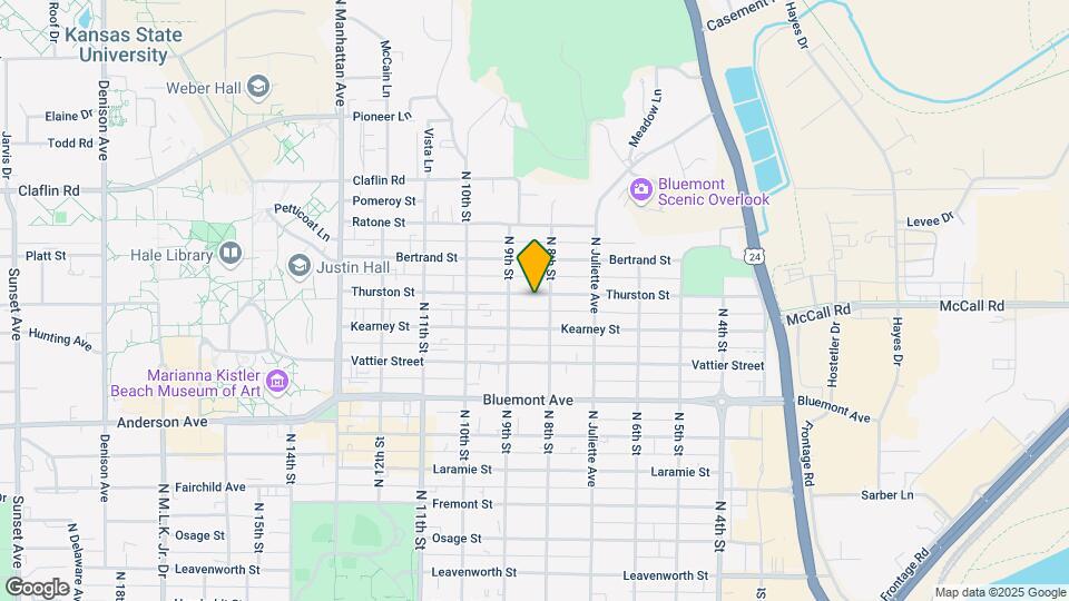 811 Thurston St-Unit -Whole House Map and Location Details