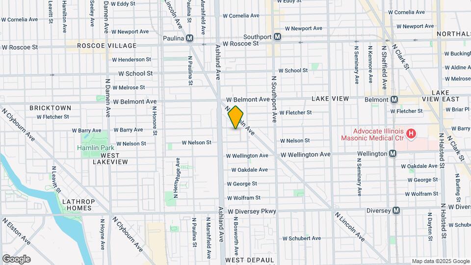 1525 W Barry Ave Map and Location Details