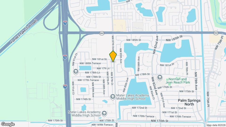 18031 NW 87th Ct Map and Location Details