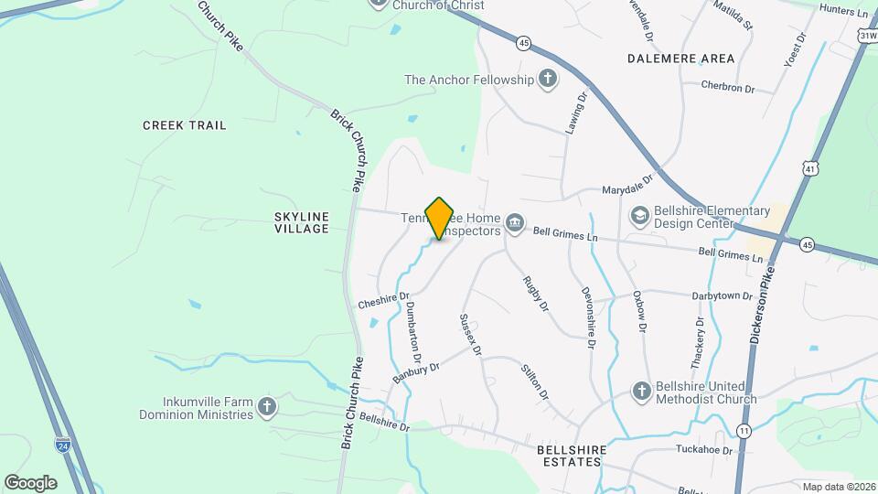 1312 Cheshire Dr Mapa y Detalles de la Ubicación