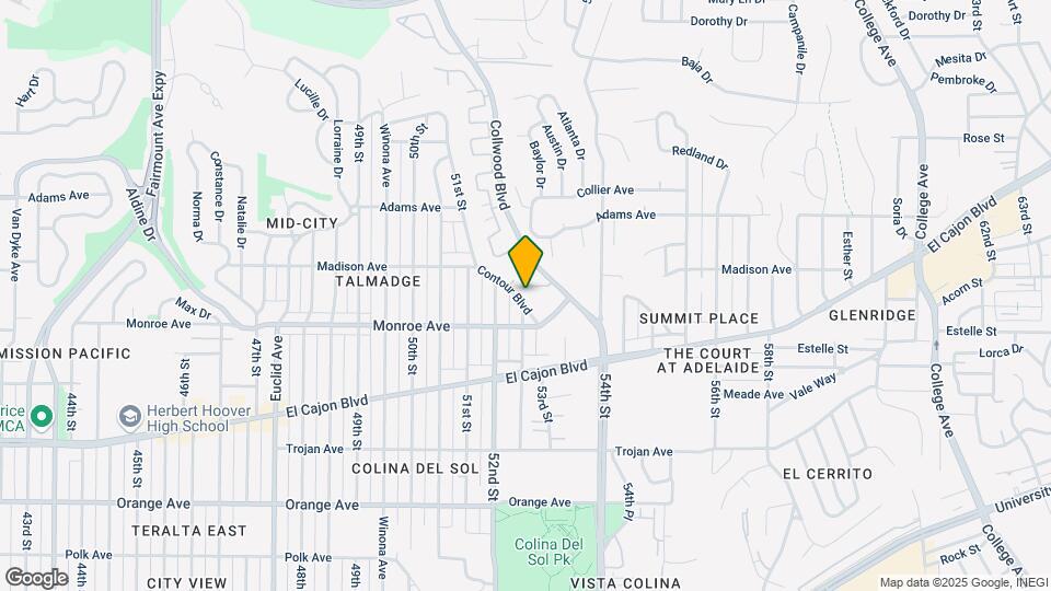 4545 Contour Blvd Mapa y Detalles de la Ubicación