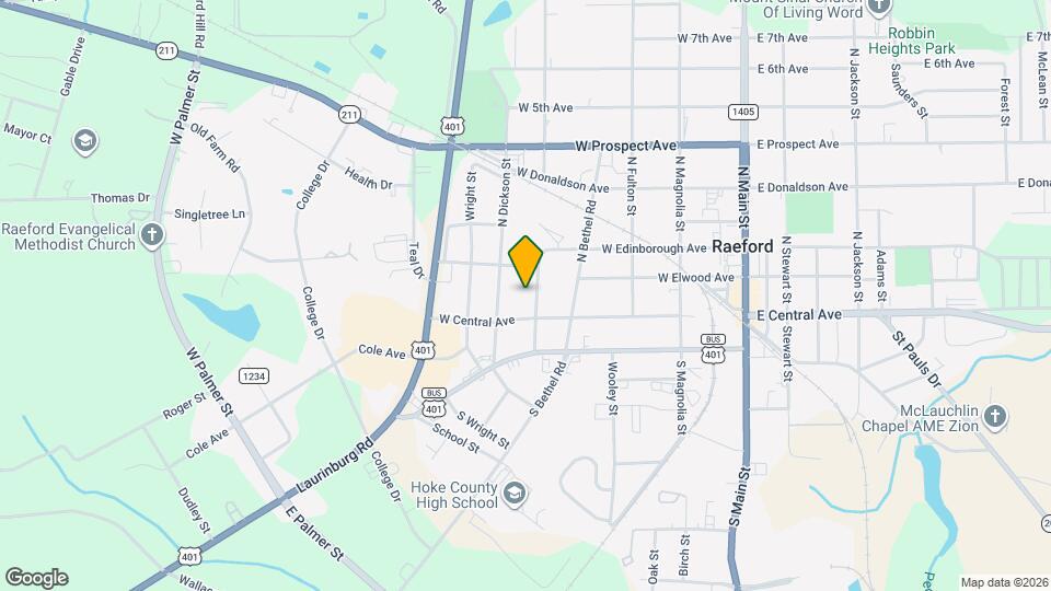 211 N Roberts St Map and Location Details