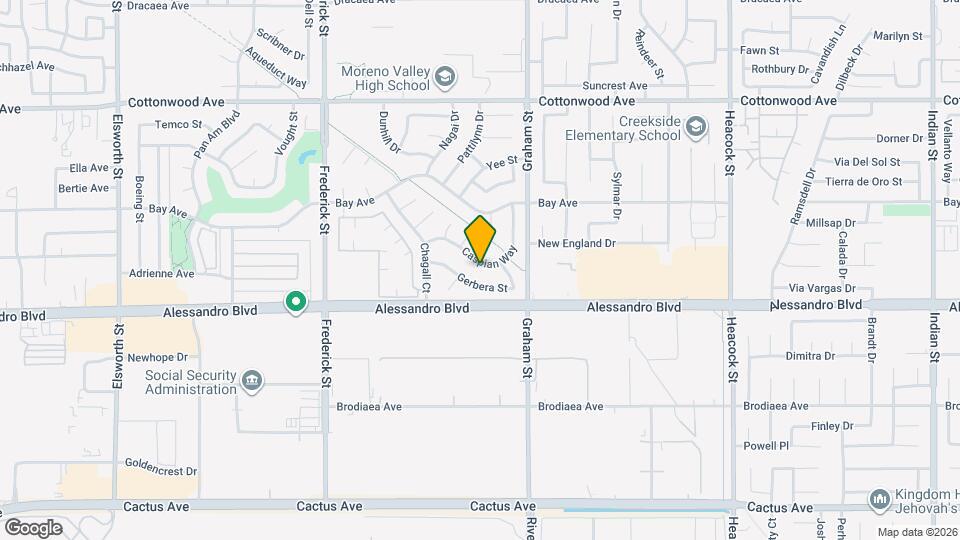 13942 Caspian Way Map and Location Details