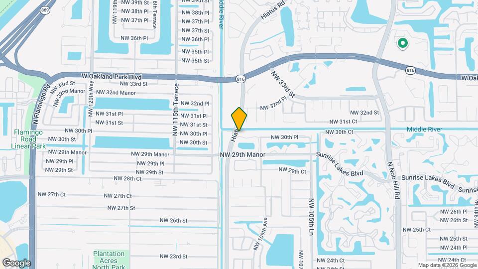 10991 NW 30th Pl Map and Location Details