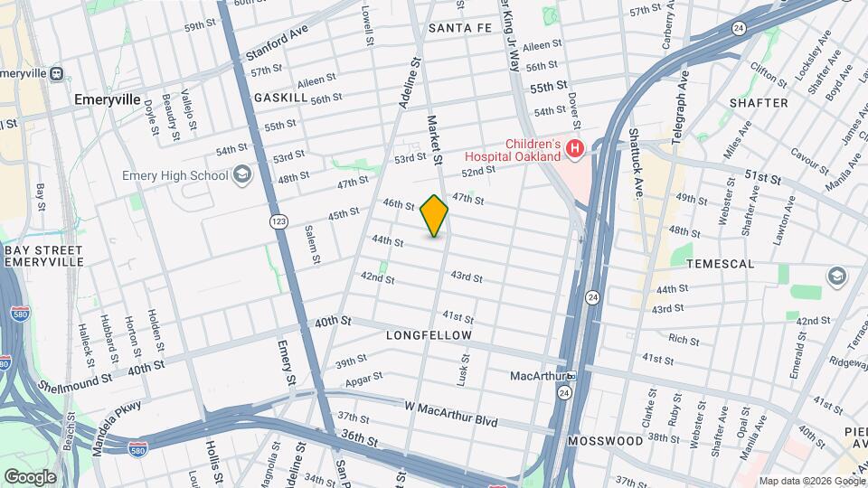 914 44th St Map and Location Details