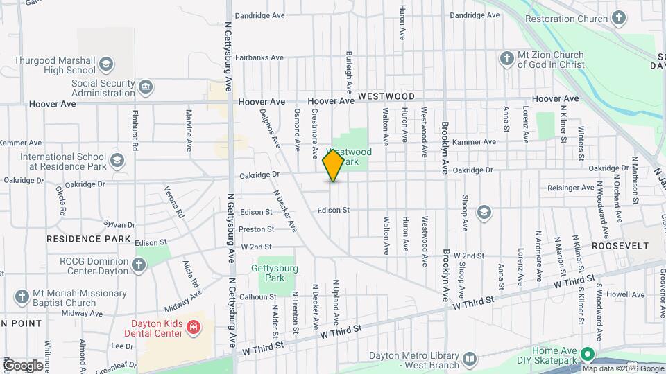 504 N Upland Ave Map and Location Details
