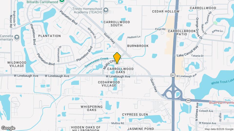 10101 Lake Oak Cir Map and Location Details