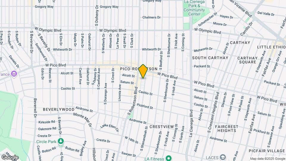 1441 S Wooster St Map and Location Details
