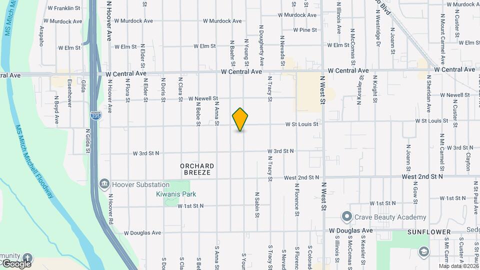 439 N Young St Map and Location Details