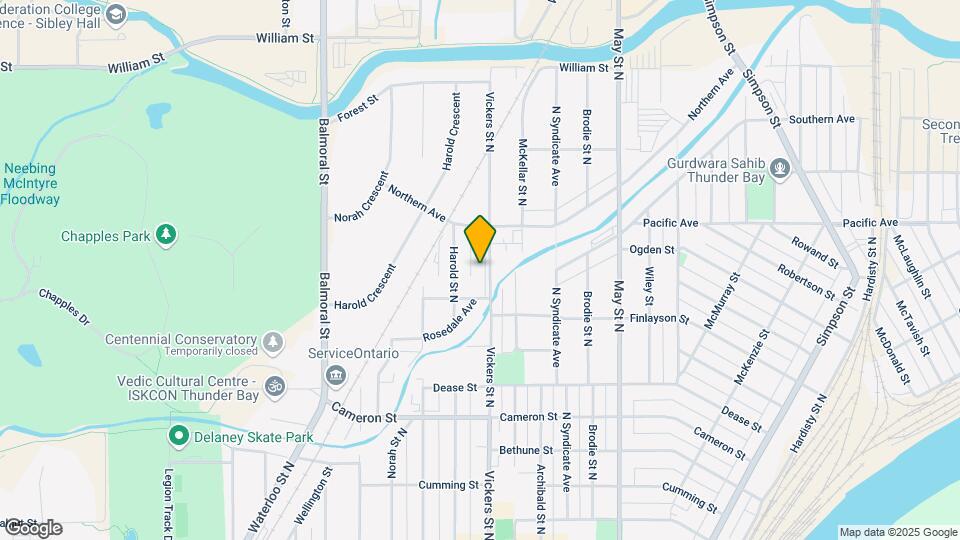 623 Vickers St N Map and Location Details