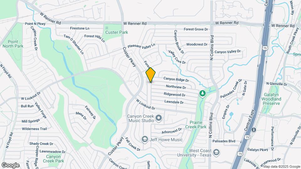 2627 Forest Grove Dr Map and Location Details