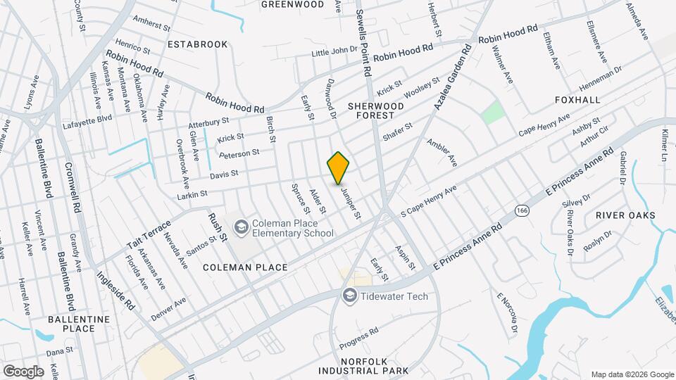 2425 Juniper St Mapa y Detalles de la Ubicación
