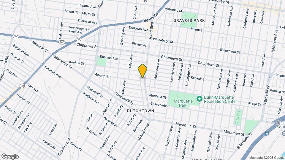 3933 S Grand Blvd, Unit 1st floor unit Map and Location Details