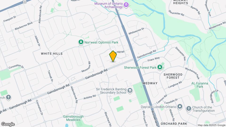 575 Gainsborough Rd Map and Location Details