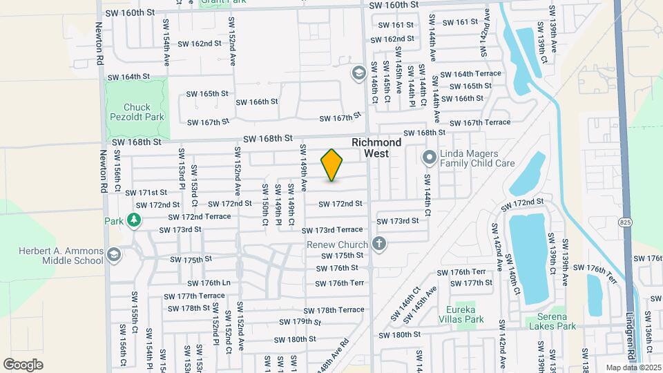14813 SW 171st Terrace Map and Location Details