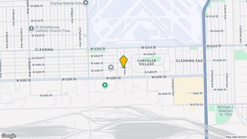 6426 S Lorel Ave Map and Location Details