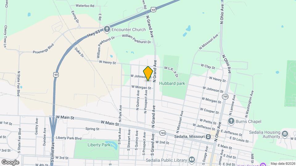 608 N Prospect Ave Map and Location Details