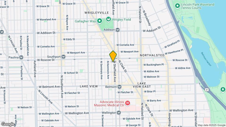 3338 N Sheffield Ave, Unit 1 Map and Location Details