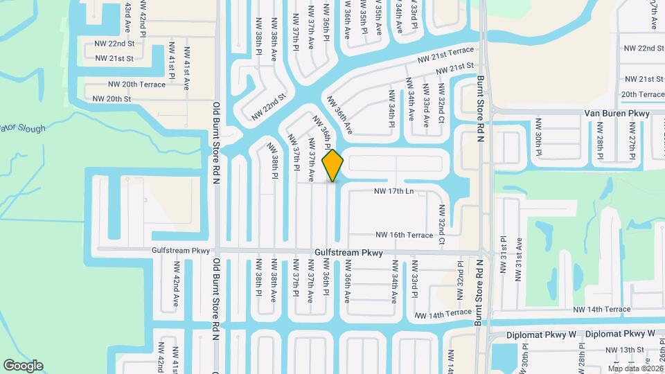 1709 NW 36th Pl Mapa y Detalles de la Ubicación