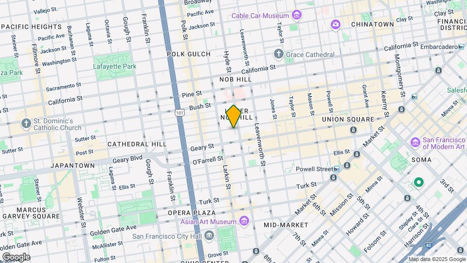 921 Post St Mapa y Detalles de la Ubicación