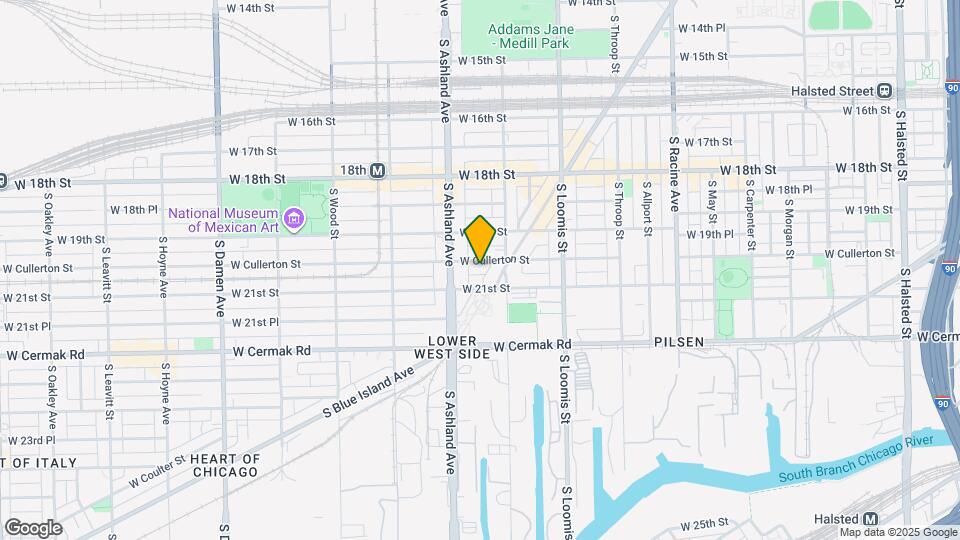 1527 W Cullerton St, Unit 1st Fl Map and Location Details