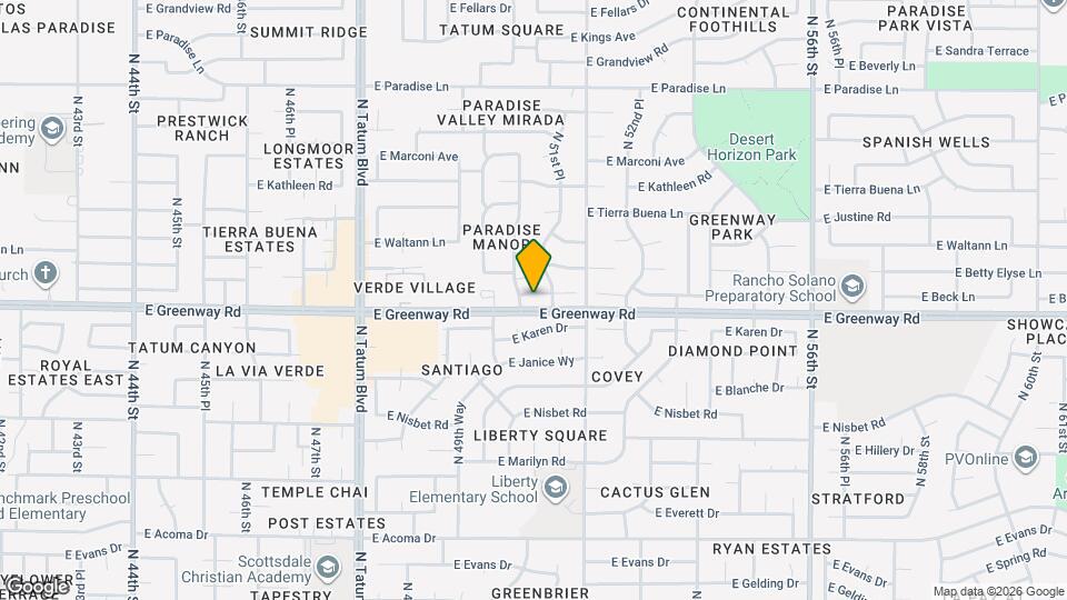 5117 E Beck Ln Mapa y Detalles de la Ubicación