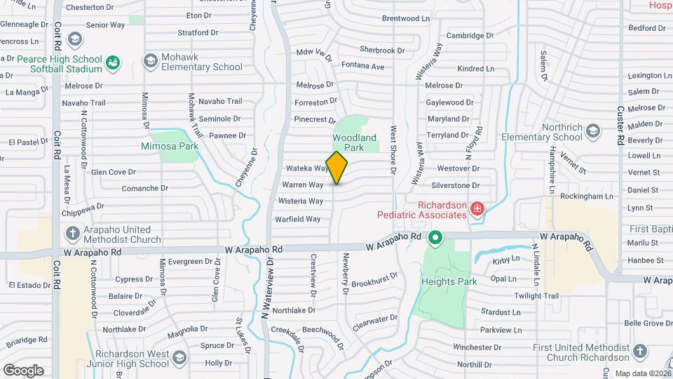 831 Warren Way Map and Location Details