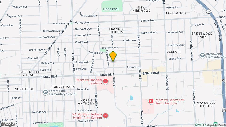 2415 Carew St Map and Location Details